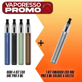 PROMO ECO ONE PRO 3ML KIT 4 + 1 KIT OMAGGIO ECO ONE PRO 3ML by Vaporesso