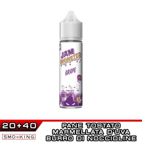 GRAPE Jam Monster Aroma Shot 20 ml Monster Vape Labs Marmellata Uva Burro d'Arachidi Pane Tostato