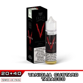 VIRUS Shot 20ml SUPER FLAVOR VaporART Vaniglia Custard Tabacco