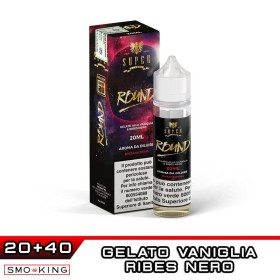 ROUND Shot 20ml SUPER FLAVOR Gelato Vaniglia Ribes Nero
