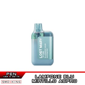 BLUEBERRY SOUR RASPBERRY Lost Mary TP1000 Sigaretta Usa e Getta Elfbar - 1000 Puff Mirtillo Lampone Aspro Ice