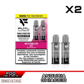 WATERMELON ICE Fuyl 1200 Pod Usa e Getta DINNER LADY 2 Pezzi Anguria Ghiaccio