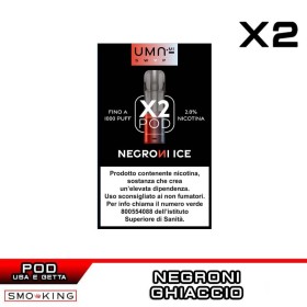 Negroni Ice UMA SWAP Pod Precaricate UMA.mi 2ml - 2 pezzi - Cocktail Arancia Gin Bitter Ghiaccio