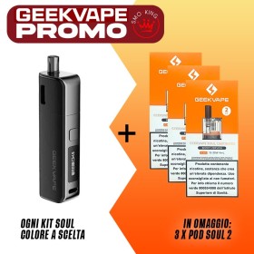 PROMO SOUL KIT x1 + OMAGGIO 3x POD SOUL by GEEKVAPE