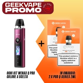 PROMO WENAX Q PRO KIT x1 + OMAGGIO 2x POD Q Series by GEEKVAPE