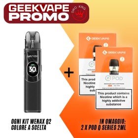 PROMO WENAX Q2 KIT x1 + OMAGGIO 2x POD Q Series by GEEKVAPE