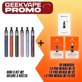 PROMO WENAX M2 KIT x6 + OMAGGIO 3x POD Wenax by GEEKVAPE