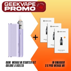 PROMO WENAX M KIT x1 + OMAGGIO 3x POD Wenax M1 by GEEKVAPE