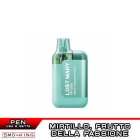 BERRY PASSION FRUIT Lost Mary TP1000 Sigaretta Usa e Getta Elfbar - 1000 Puff Mirtillo Frutto della Passione