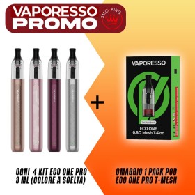 PROMO ECO ONE PRO 3ML KIT 4 + OMAGGIO 1 x POD ECO ONE PRO by Vaporesso