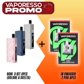 PROMO APEX KIT 3 + OMAGGIO 2 x POD APEX by Vaporesso