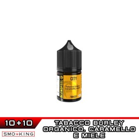 CITY Longfill Mini Shot 10+10 ml BLENDFEEL Tabacco Burley Caramello Miele