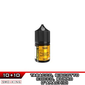 TAAAC Longfill Mini Shot 10+10 ml BLENDFEEL Tabacco Biscotto Cocco Burro d'Arachidi