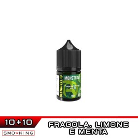 MONSTRAW Longfill Mini Shot 10+10 ml BLENDFEEL Fragola Limone Menta