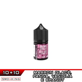 BROWN CASTLE Longfill Mini Shot 10+10 ml BLENDFEEL Castagna Marron Glacè Panna Brandy