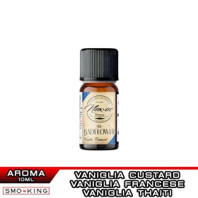 The BADFLOWER Aroma Concentrato 10ml NEX-OS Vaniglia Tahiti Vaniglia Custard Vaniglia Francese