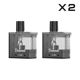 Dreamods ONE POD Cartridge Replacement 4ml Pod Built-in Coil 0.8Ω Top Fill - 2 Pieces