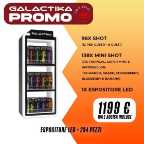 PROMO PACK GALACTIKA ICE Bundle (96 SHOT - 138 MINI SHOT) + ESPOSITORE LED