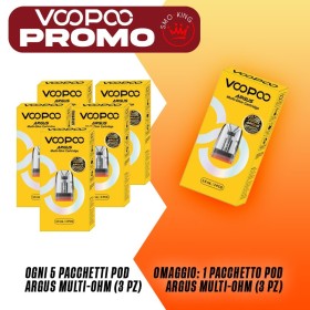 PROMO ARGUS Multi-Ohm POD Ricambio 5+1 POD OMAGGIO by VOOPOO