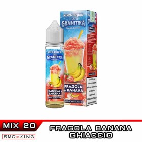 Granitika FRAGOLA BANANA Mix&Vape 20 ml KING LIQUID Granita Banana Fragola Ice