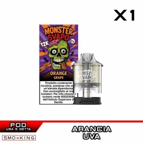 ORANGE GRAPE Pod Usa e Getta MONSTER SVAPO 1 Pezzo Arancia Uva