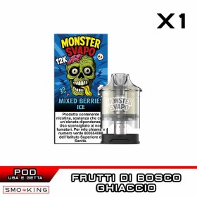 MIXED BERRIES Pod Usa e Getta MONSTER SVAPO 1 Pezzo Frutti di Bosco Ghiaccio