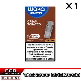 CREAM TOBACCO WAKA SoMatch Mini Pod Usa e Getta 2 ml RELX 1 Pezzo Tabacco Crema