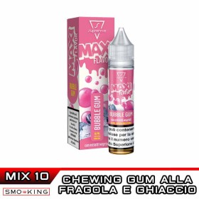 BUBBLE GUM Maxi Flavors Mix&Vape 10+10ml Suprem-e Chewing Gum Fragola Ghiaccio