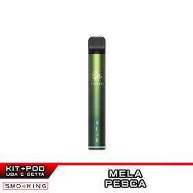 ELFA Kit TWILIGHT GREEN Batteria Ricaricabile 500mAh + Pod APPLE PEACH Elfbar