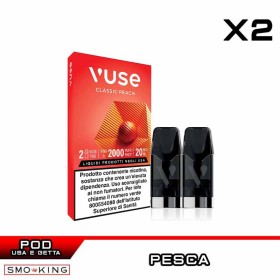 Classic Peach VUSE PRO ONE Pod Precaricate VUSE 1000 Puff - 2 Pezzi - Pesca