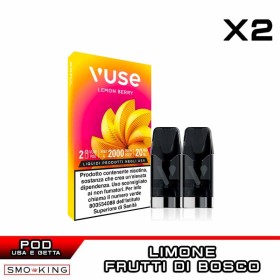 Lemon Berry VUSE PRO ONE Pod Precaricate VUSE 1000 Puff - 2 Pezzi - Limone Frutti di Bosco