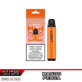 UMA BEAT Kit Batteria Ricaricabile 360mAh + Pod MANGO PEACH UMA.mi