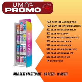 PROMO BUNDLE UMA BEAT Starter Kit x60 + 1 ESPOSITORE BEAT UMA.mi