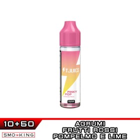 PINKY POP Shot 10ml in 60ml T-JUICE Agrumi Frutti Rossi Limone Pompelmo