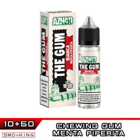 The Gum BIANCA Shot 10ml in 60ml AZHAD Chewing Gum Menta Piperita