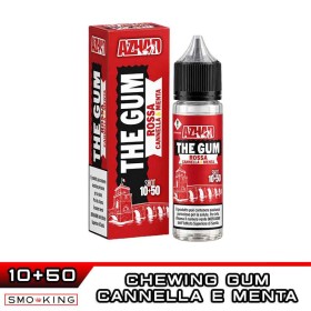 The Gum ROSSA Shot 10ml in 60ml AZHAD Chewing Gum Cannella Menta
