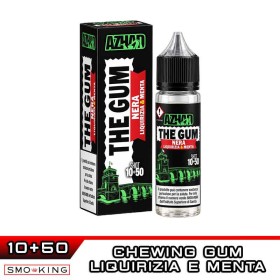 The Gum NERA Shot 10ml in 60ml AZHAD Chewing Gum Liquirizia Menta