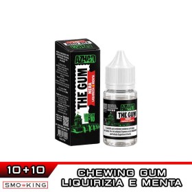 The Gum NERA Aroma Mini Shot 10+10 ml AZHAD Chewing Gum Liquirizia Menta