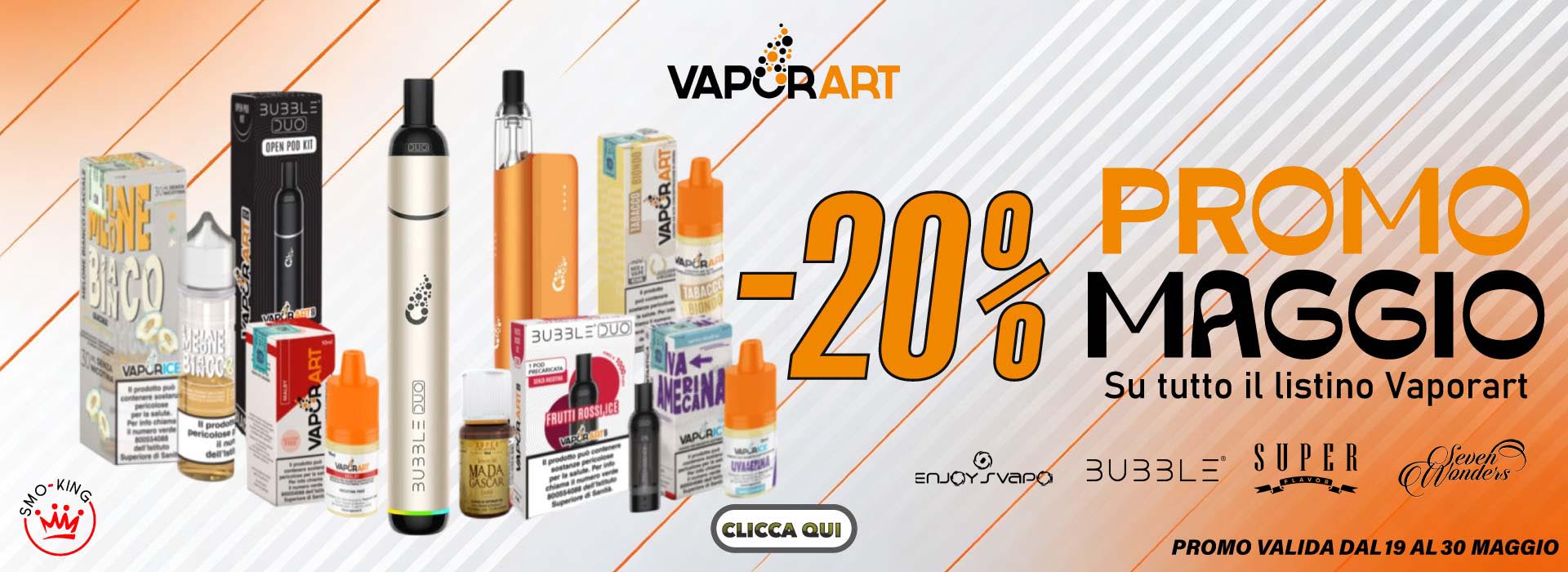 Promo -20% VAPORART MAGGIO 2026
