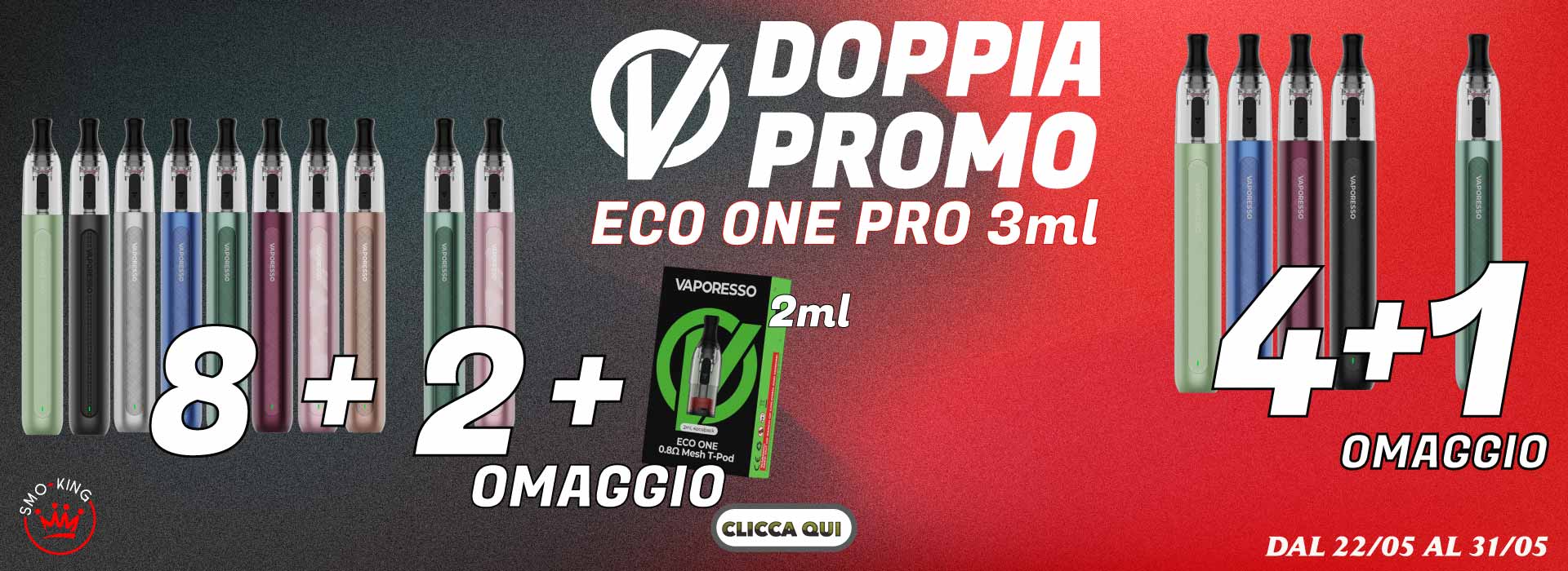 Promo ECO ONE PRO 3ML 8+2 KIT + 1 MESH-T POD | Promo ECO ONE PRO 4 + 1 KIT