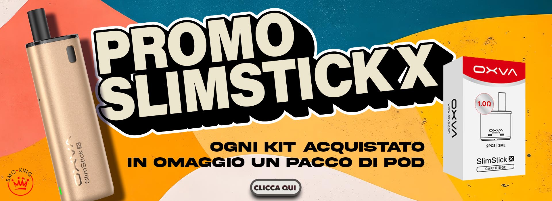 PROMO OXVA SLIMSTICK 1 KIT + 1 POD PACK OMAGGIO